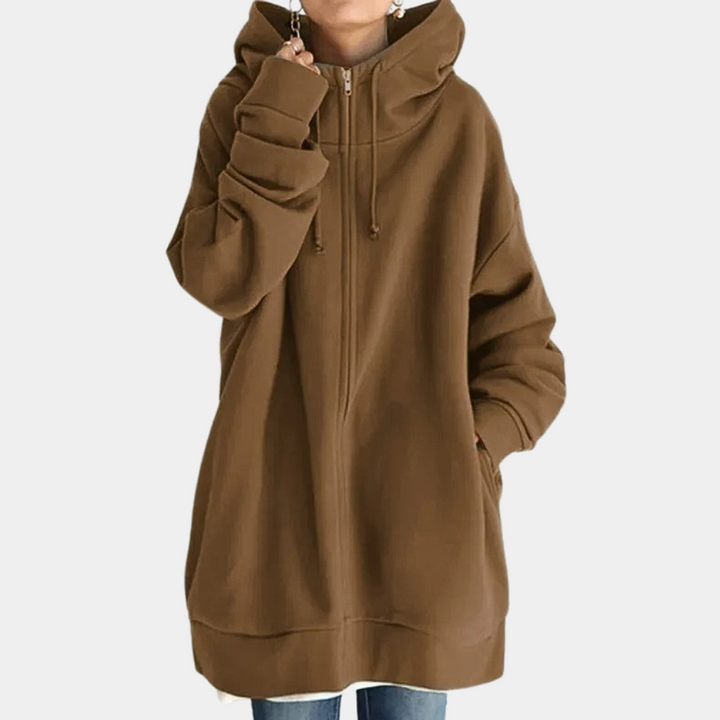 Fashionable Zip-Up Hoodie for Women