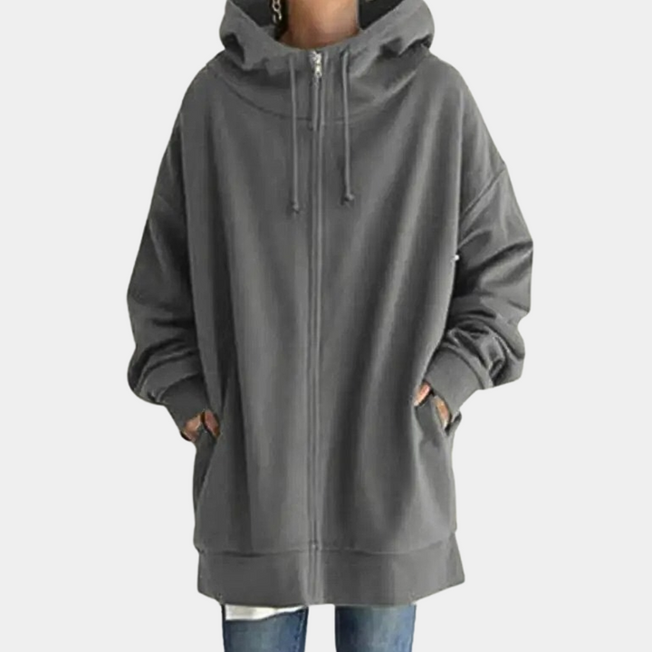 Fashionable Zip-Up Hoodie for Women