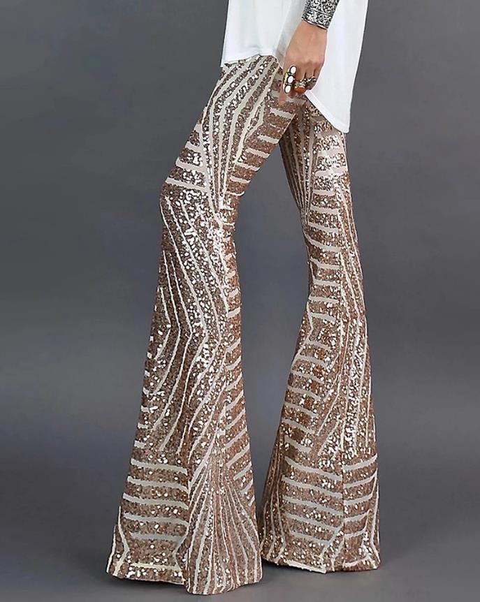 Sparkling Flared Pants