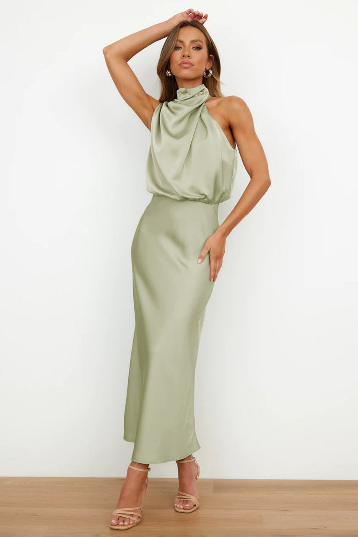 Rosa™ - Elegant Satin Evening Dress