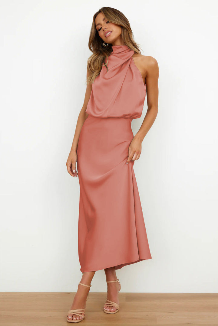 Rosa™ - Elegant Satin Evening Dress