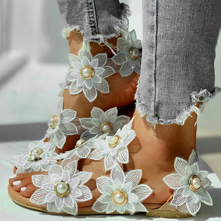 Naomi - Elegant Women's Floral Print Sandals