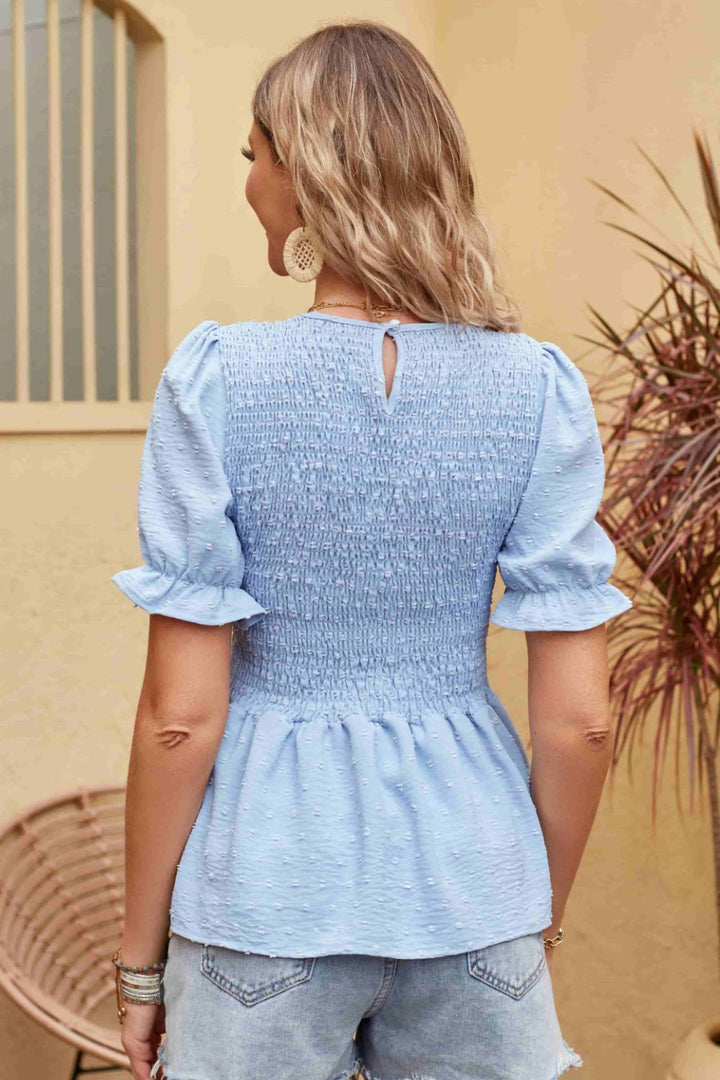 Rosa - Stylish Short-Sleeved Blouse for Women