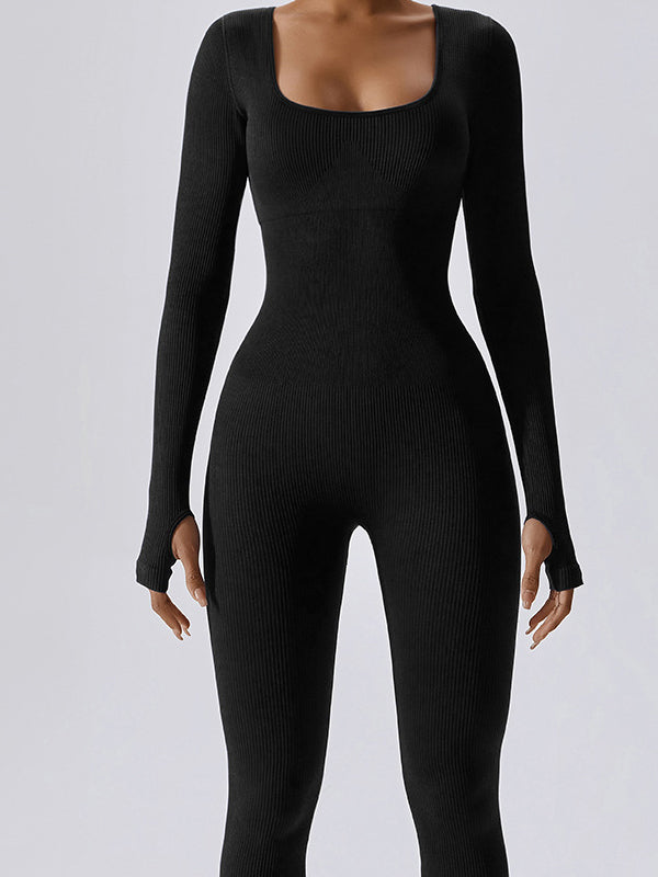 Mia™ - Ribbed Breathable Jumpsuit