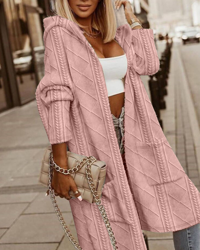 Olivia™ - Long Hooded Cardigan