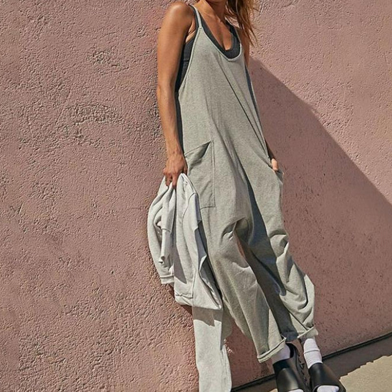 Sarah™ - V-Neck Sling Pocket Jumpsuit