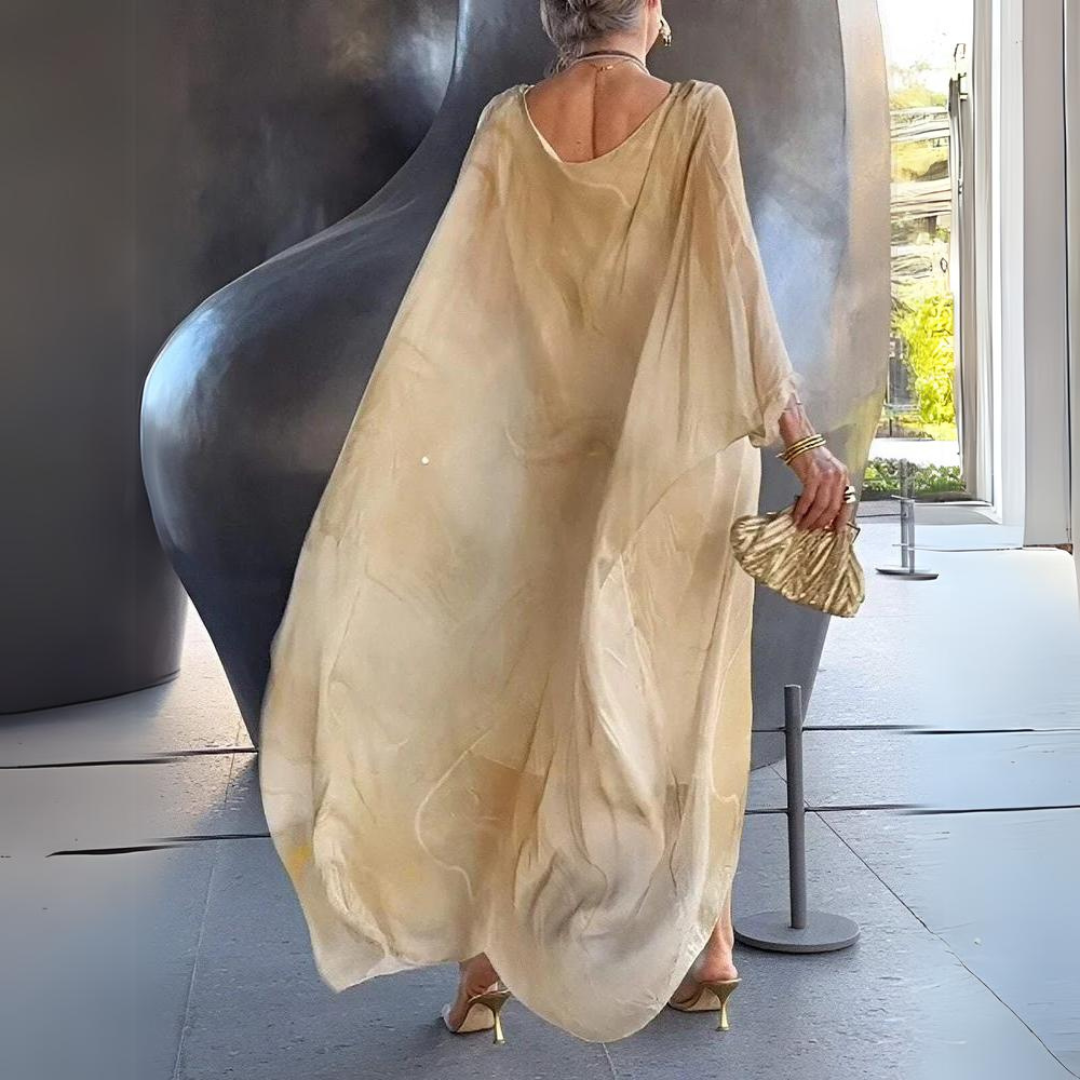 Rosa™ - Elegant Silk Chiffon Dress