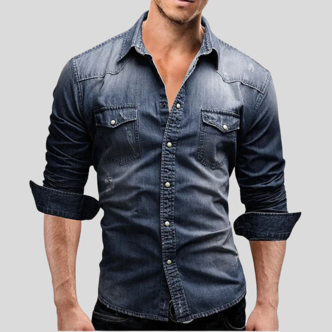 Nate™ - Modern Denim Shirt