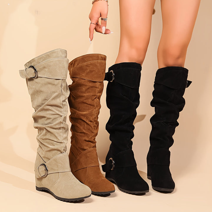 Emily™ - Women's Buckle Long Boots