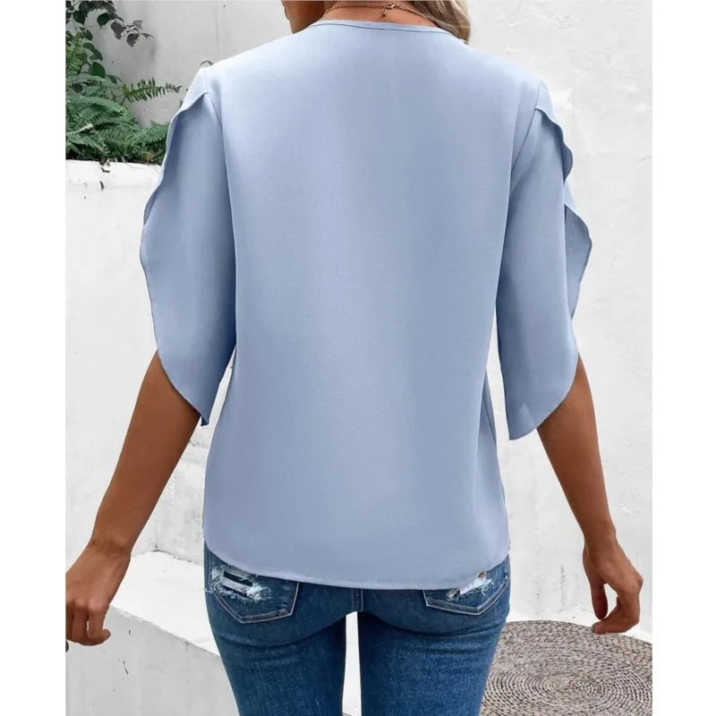 Ella - Stylish and Comfortable V-Neck Lace Top for Women