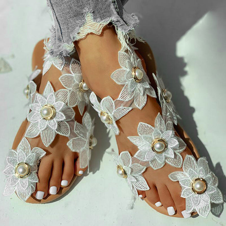 Naomi - Elegant Women's Floral Print Sandals