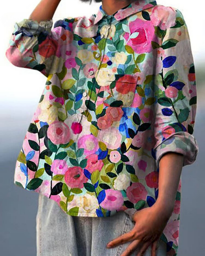 Livia™ - Elegant Floral Blouse