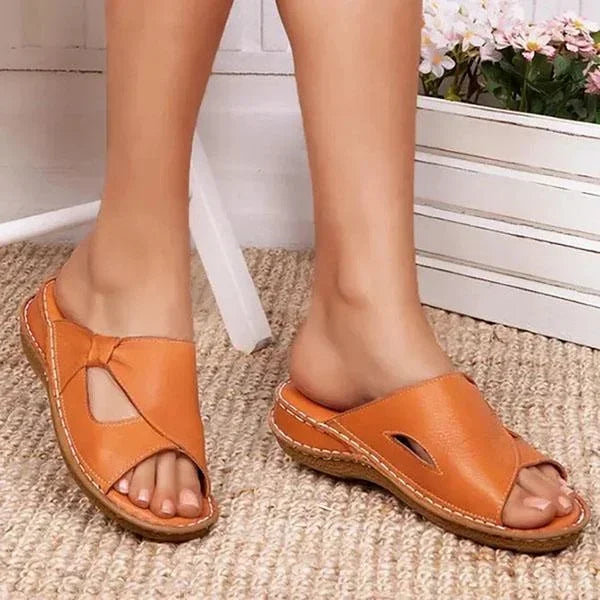 Hazel - Elegant Leather Sandals for Comfort and Style