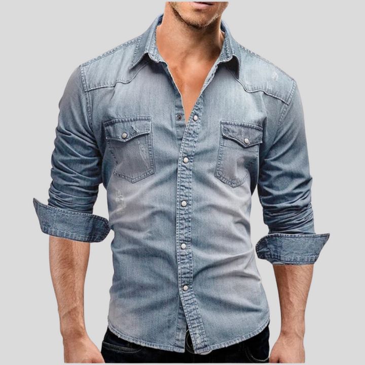 Nate™ - Modern Denim Shirt