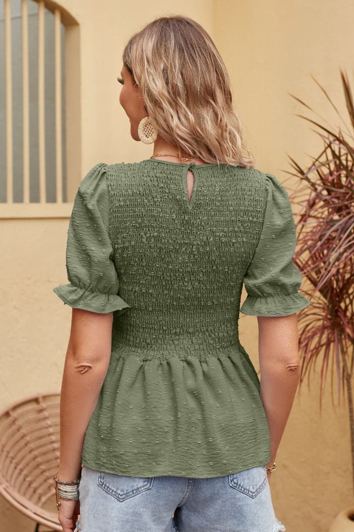 Rosa - Stylish Short-Sleeved Blouse for Women