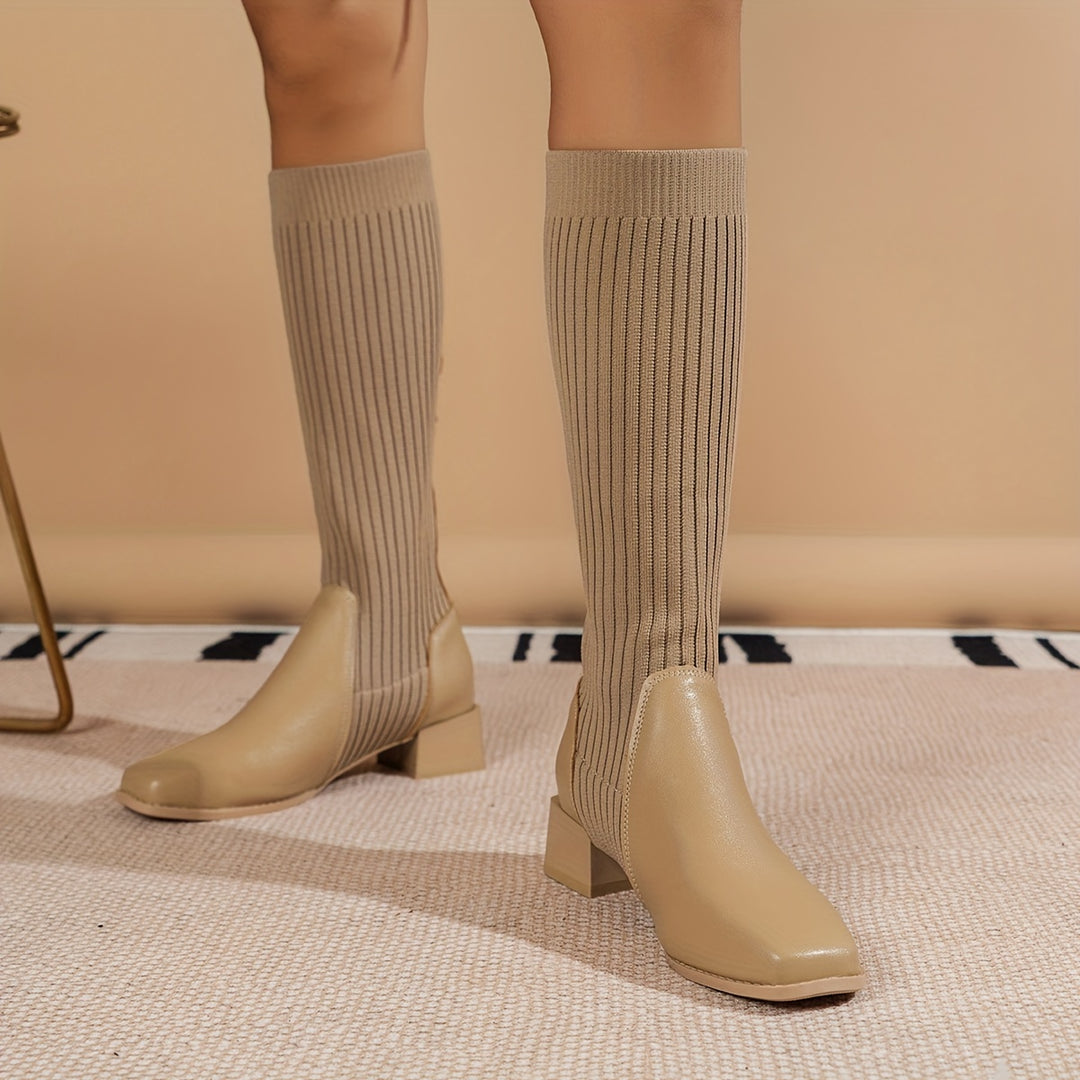 Lucy™ - Knee High Sock Boots