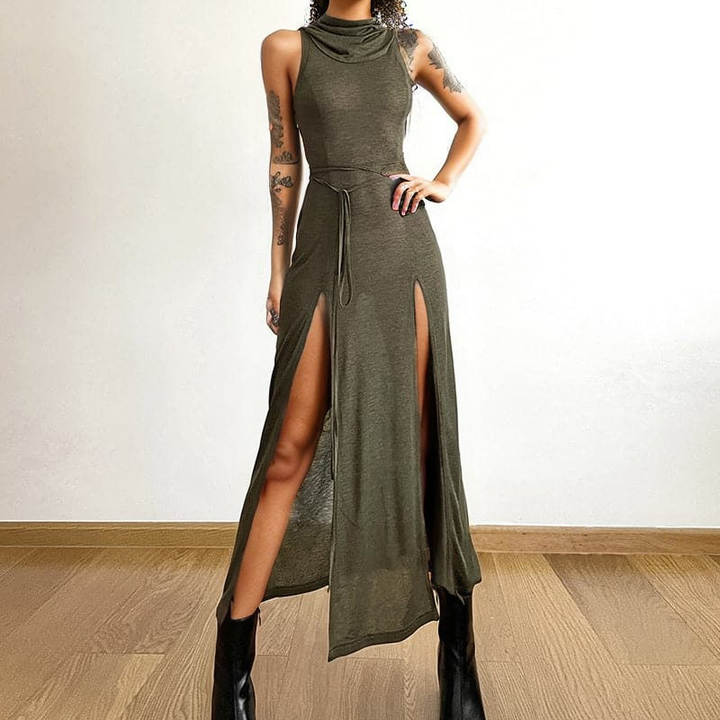 Annabelle™ - Hoodie Sleeveless Maxi Dress