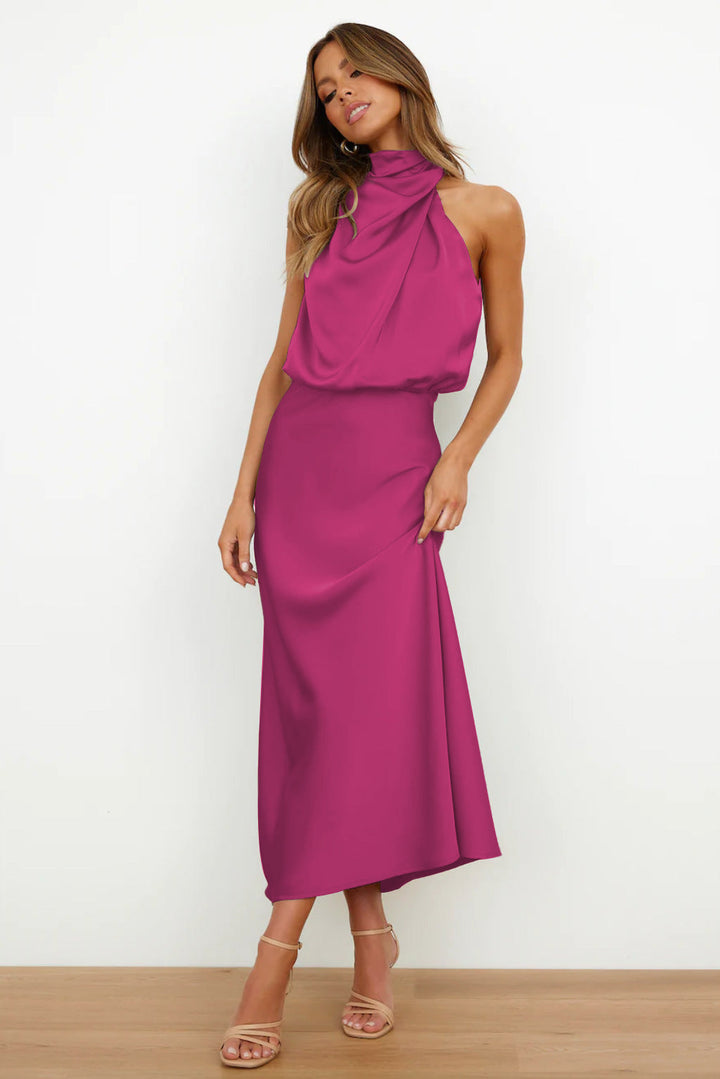 Rosa™ - Elegant Satin Evening Dress