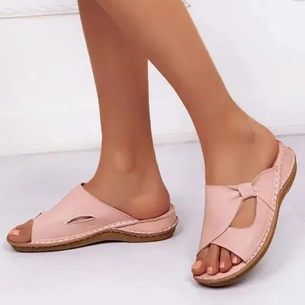 Hazel - Elegant Leather Sandals for Comfort and Style