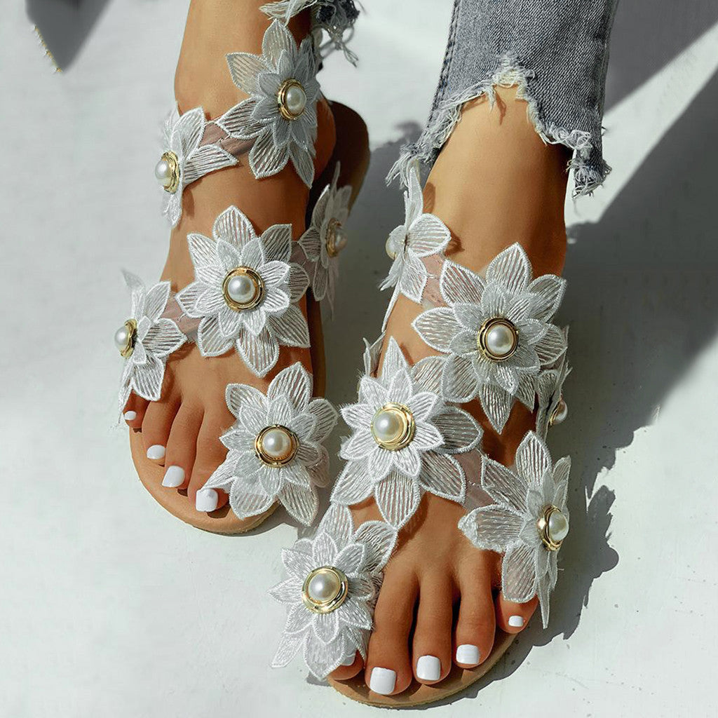 Naomi - Elegant Women's Floral Print Sandals