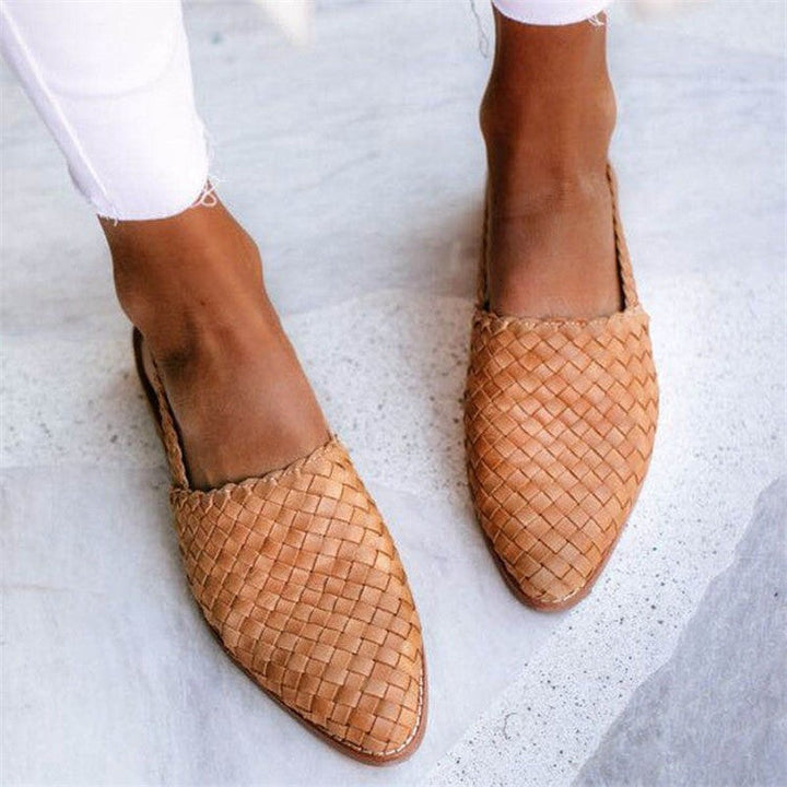 Lucy™ - Leather Woven Sandals