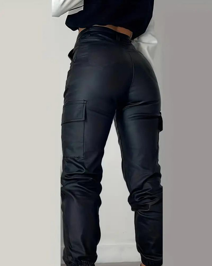 Matilda™ - Leather Cargo Pants