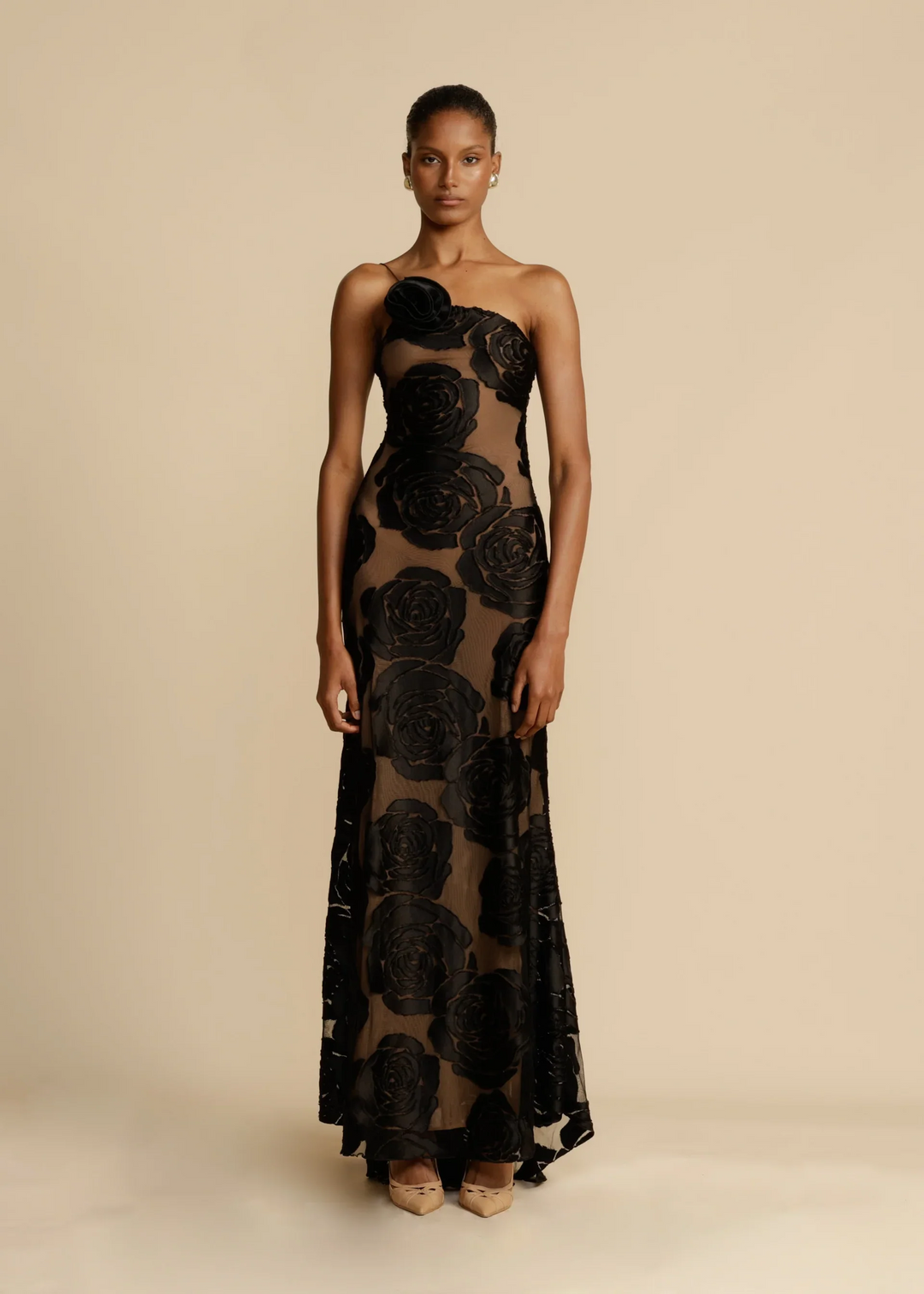 Emma™ - Long Silk Evening Dress without Back