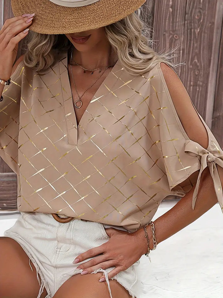 Irie - Elegant and Comfortable Beige Casual Blouse for Women