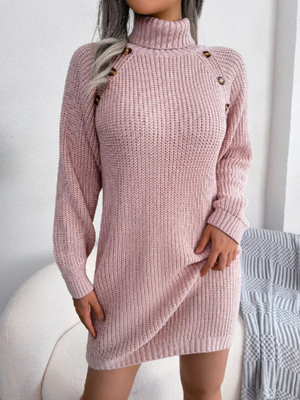 Reylene - Stylish Knit Mini Dress