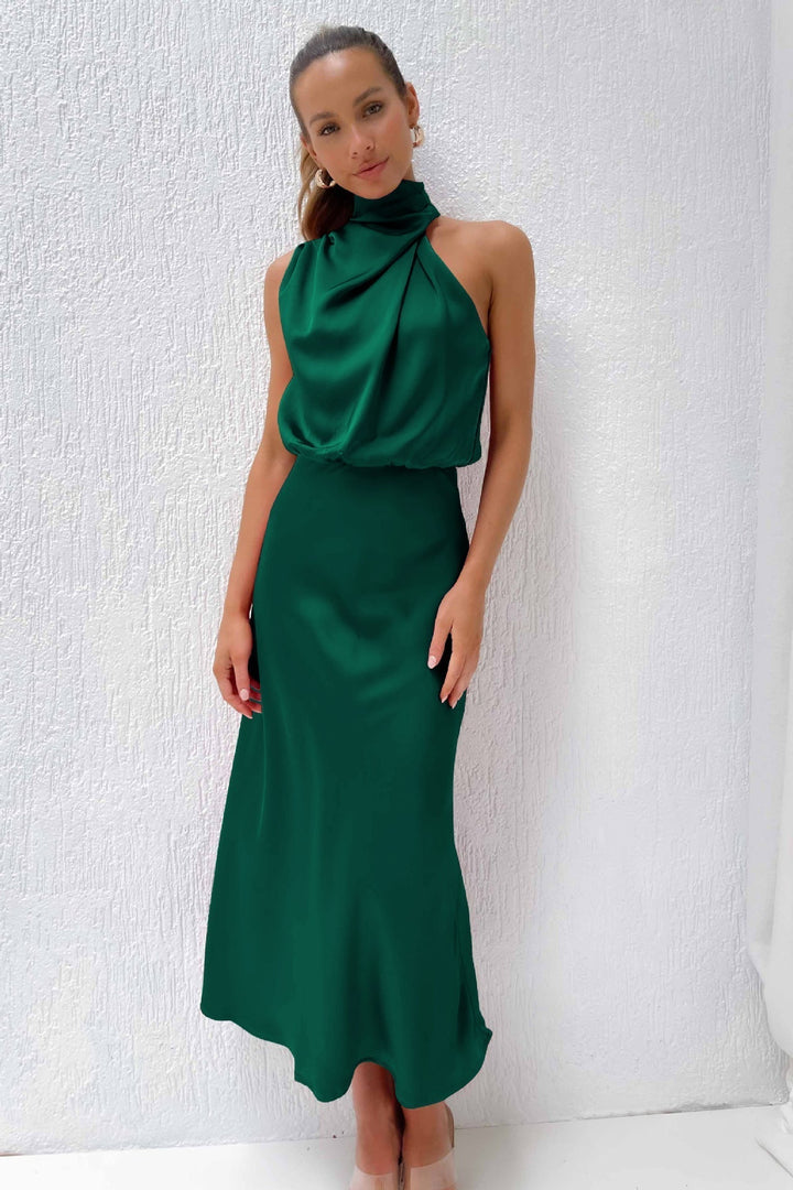 Rosa™ - Elegant Satin Evening Dress