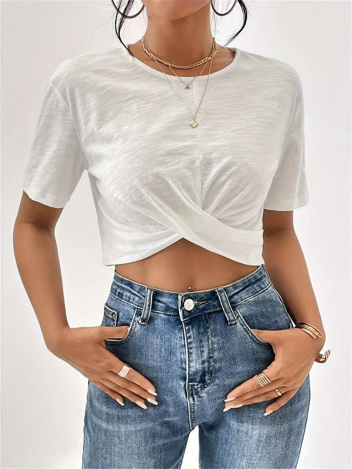 Women's T-Shirt with Unique Cherry Texture