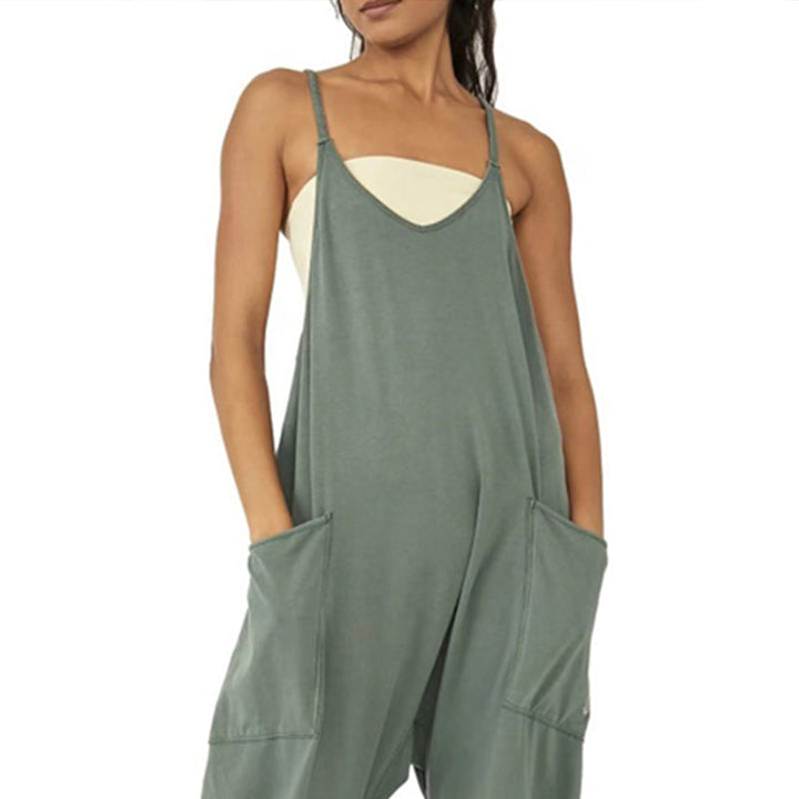 Sarah™ - V-Neck Sling Pocket Jumpsuit