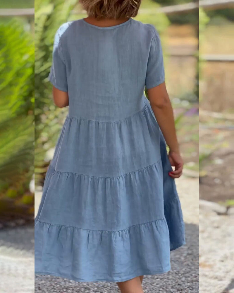 Elsie™ - Elegant Cotton Summer Dress