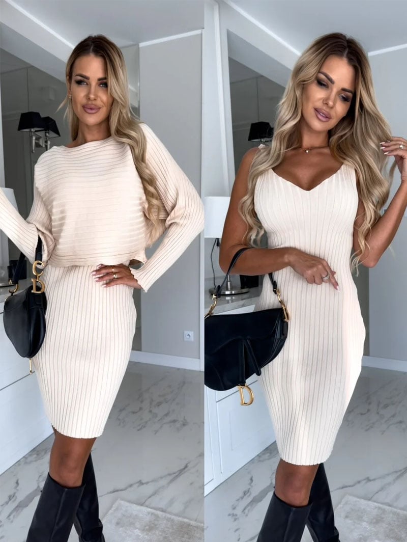 Louvelle - Stylish Two-Piece Sweater Set