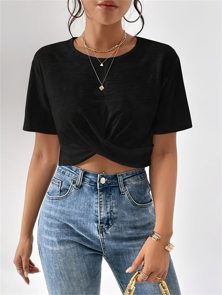 Women's T-Shirt with Unique Cherry Texture