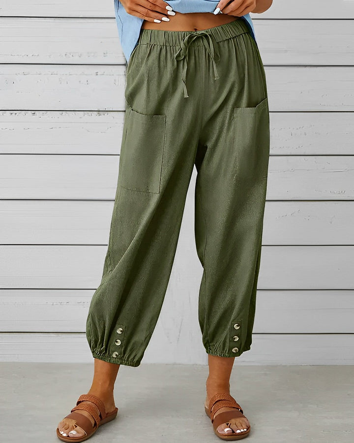 MAYA - Trendy high-waisted wide trousers for a stylish look