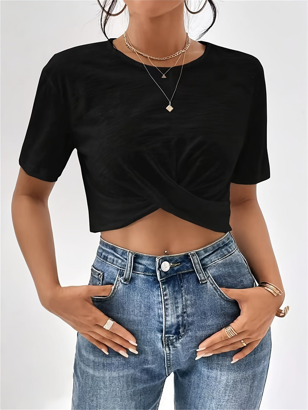 Women's T-Shirt with Unique Cherry Texture