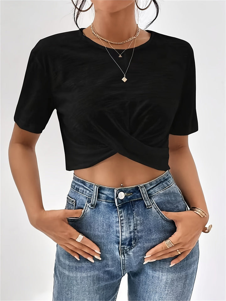 Women's T-Shirt with Unique Cherry Texture