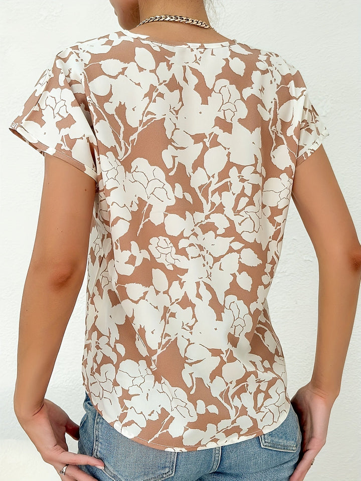 Ariel - Stylish Summer Blouse with Beautiful Floral Print for Women