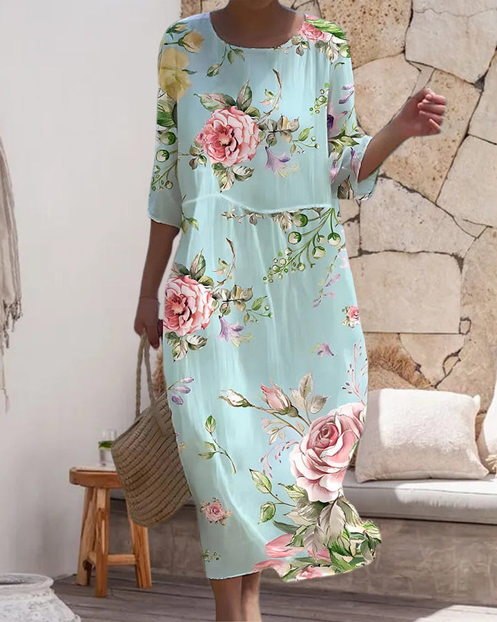 Mara™ - Elegant Floral Dress