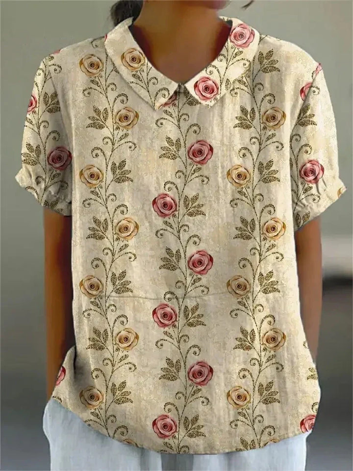 Mara™ - Elegant Floral Blouse