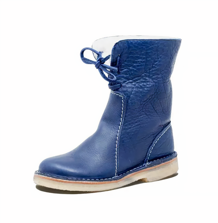 Stylish leather snow boots - Andrea