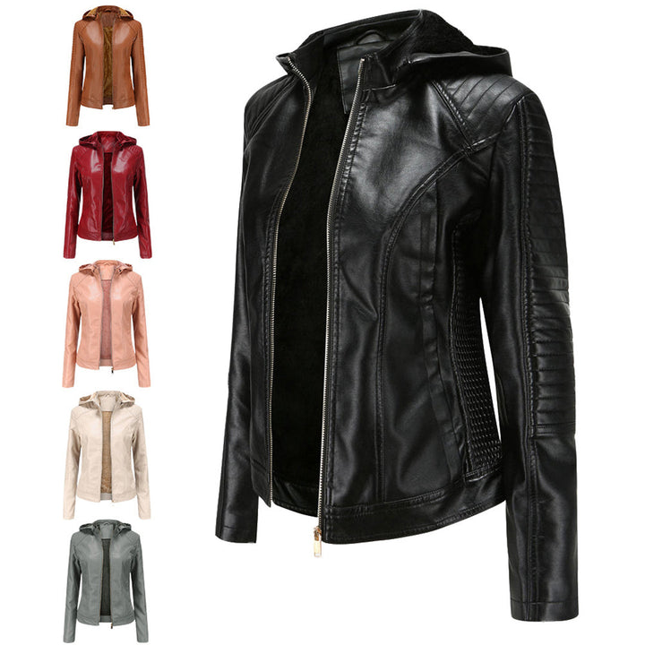 MIRJETE - Elegant leather jacket for a trendy look