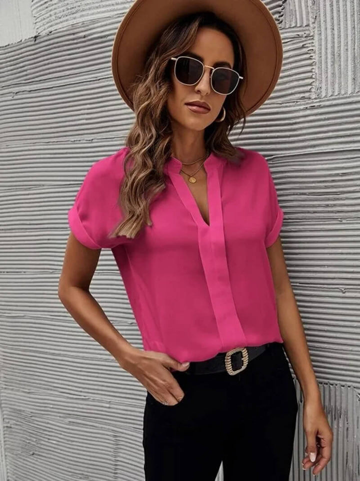 Anna™ - Elegant Blouse with V-neck