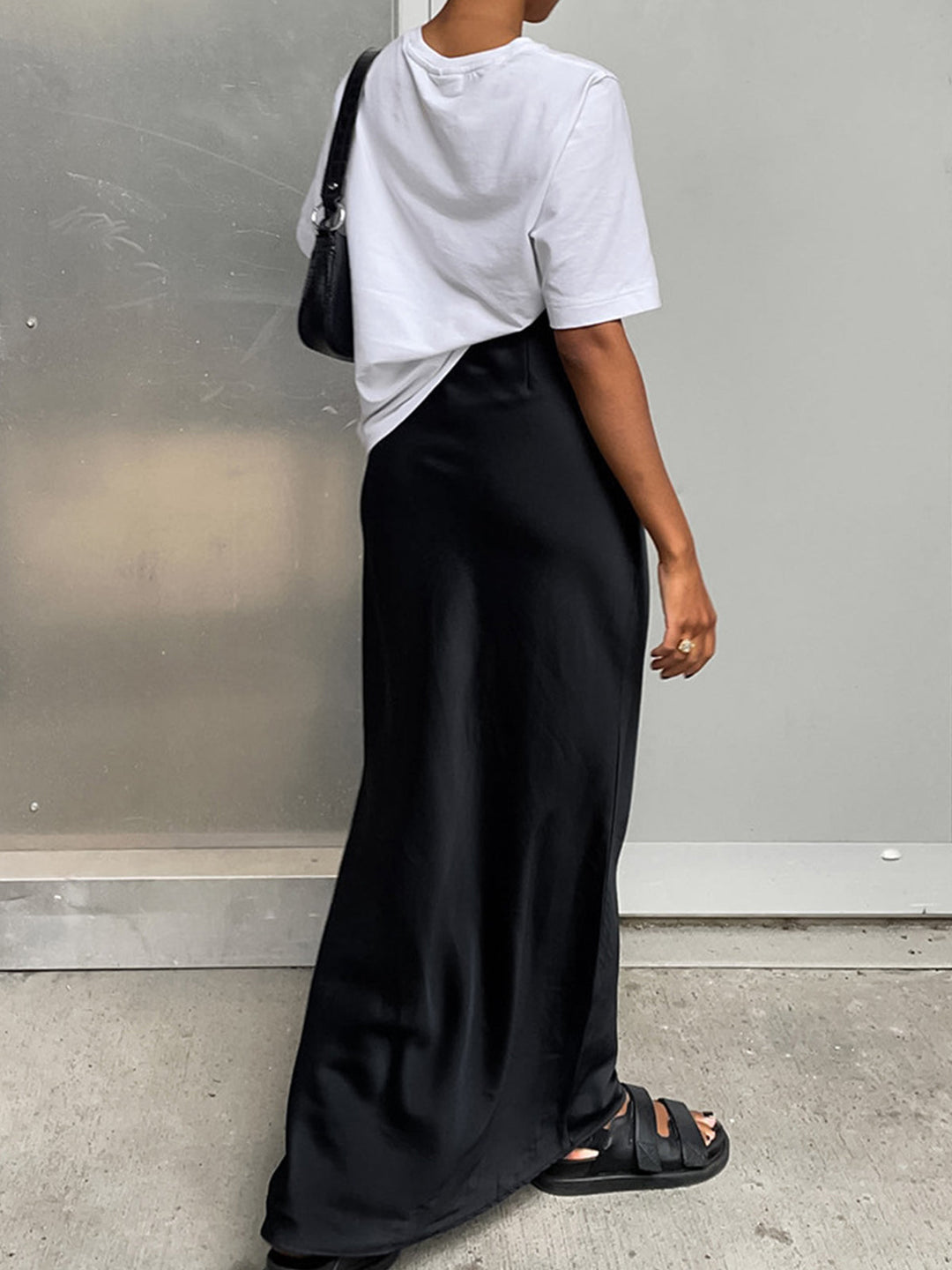 Faline - Satin Maxi Skirt