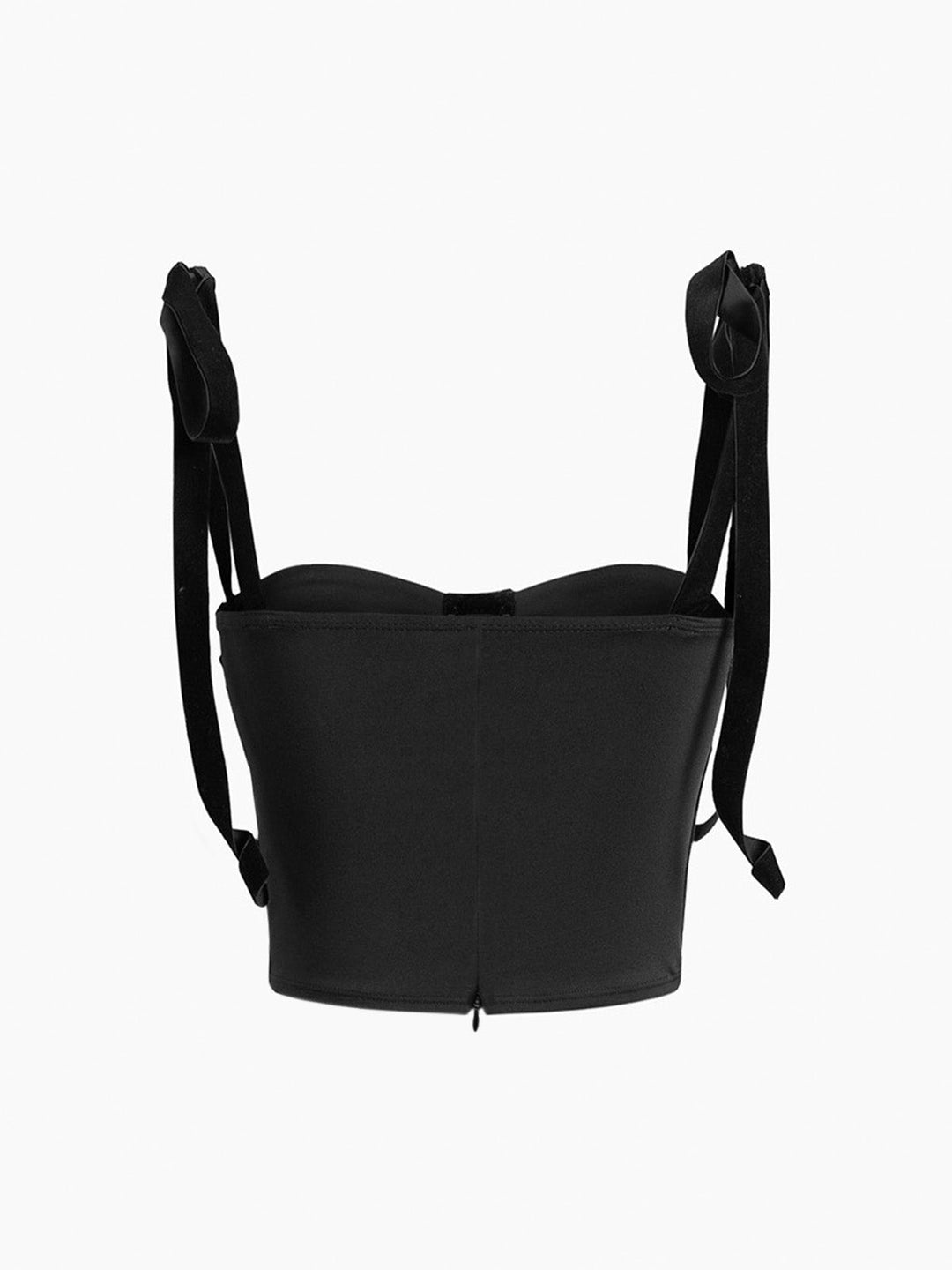Yana - Stylish Black Mesh Corset Top for Women