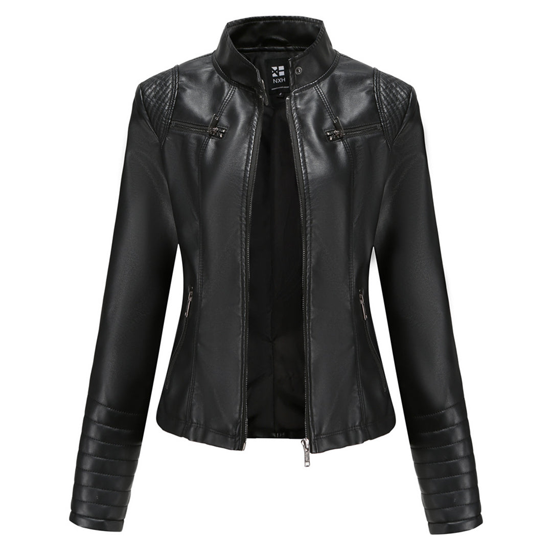 MARIJA - Elegant leather jacket for a timeless look