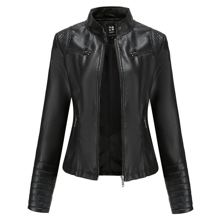 MARIJA - Elegant leather jacket for a timeless look