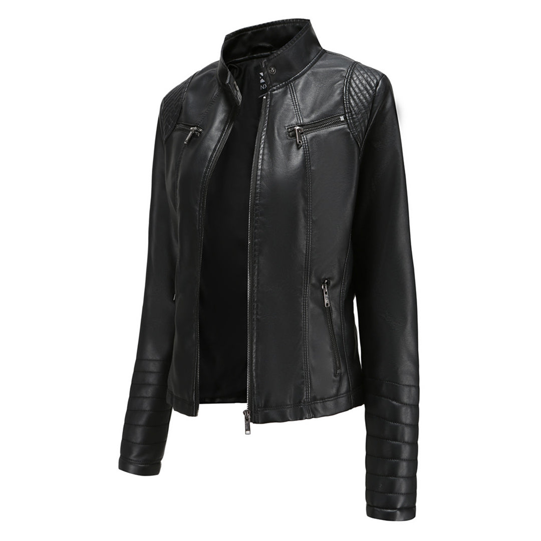 MARIJA - Elegant leather jacket for a timeless look