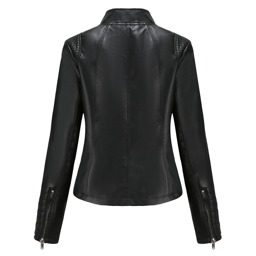 MARIJA - Elegant leather jacket for a timeless look